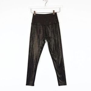 Beyond Yoga SoftShine High Waist Midi Leggings Gold/Black Women's Size Medium